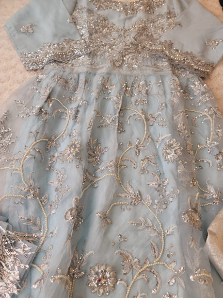 Pakistani Stitched Embroidery Party Wear Dresses Ready To Ship