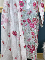 Luxury Embroidered lawn Ready To Ship