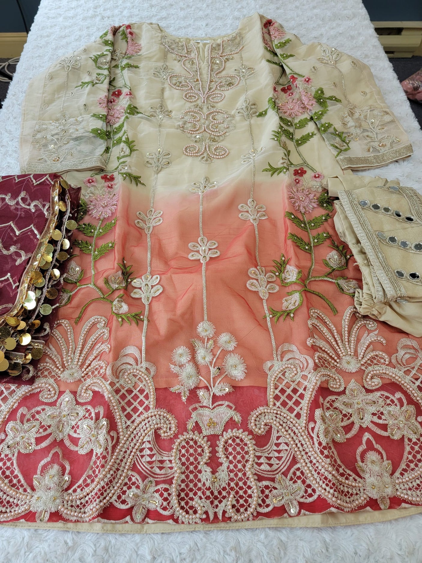Pakistani Stitched Embroidery Party Wear Dresses Ready To Ship