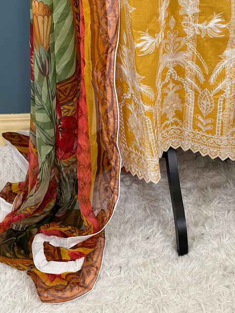 Pakistani Stitched Luxury Embroidered lawn Salwar kameez ready to ship