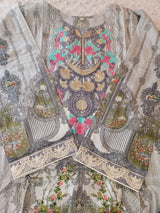 Pakistani Stitched lawn Embroidered Salwar kameez ready to ship