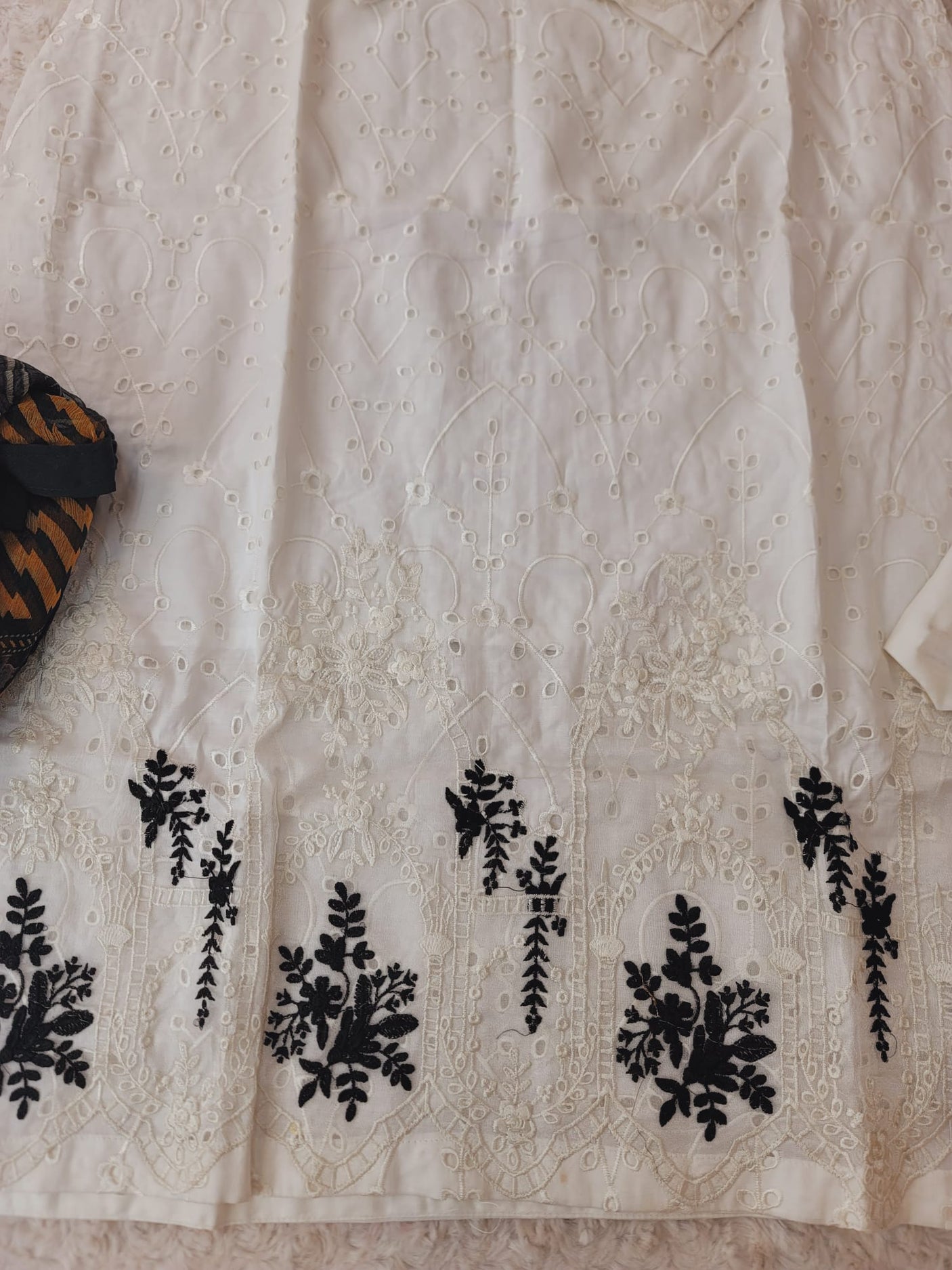 Pakistani Stitched lawn Embroidered Salwar kameez ready to ship