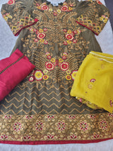 Pakistani Stitched Embroidery Party Wear Dresses Ready To Ship