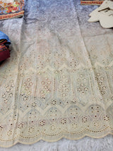 Luxury lawn with pure chiffon dupatta- Ready To Ship