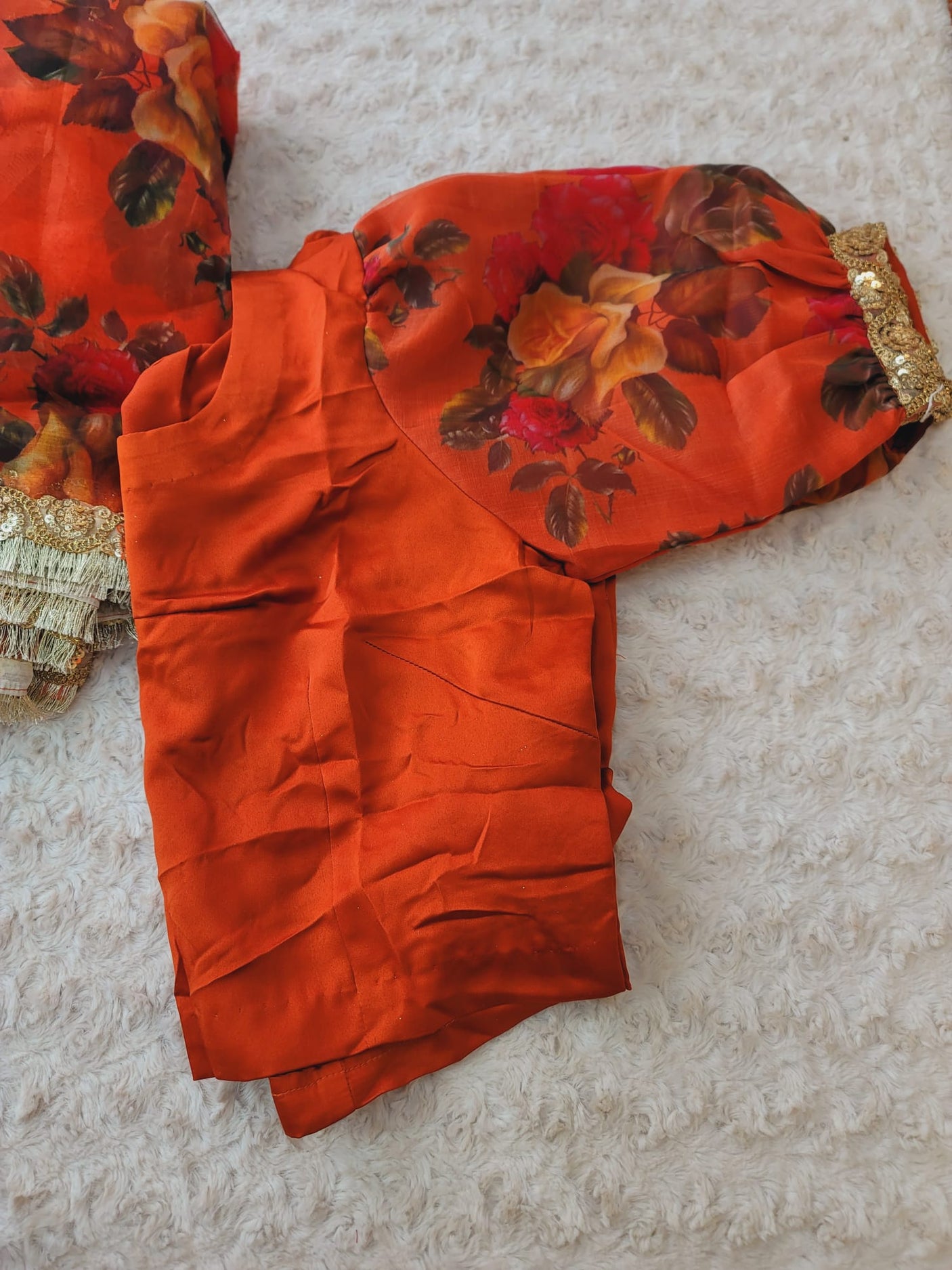 Pure Organza Saree with Stiched Blouse