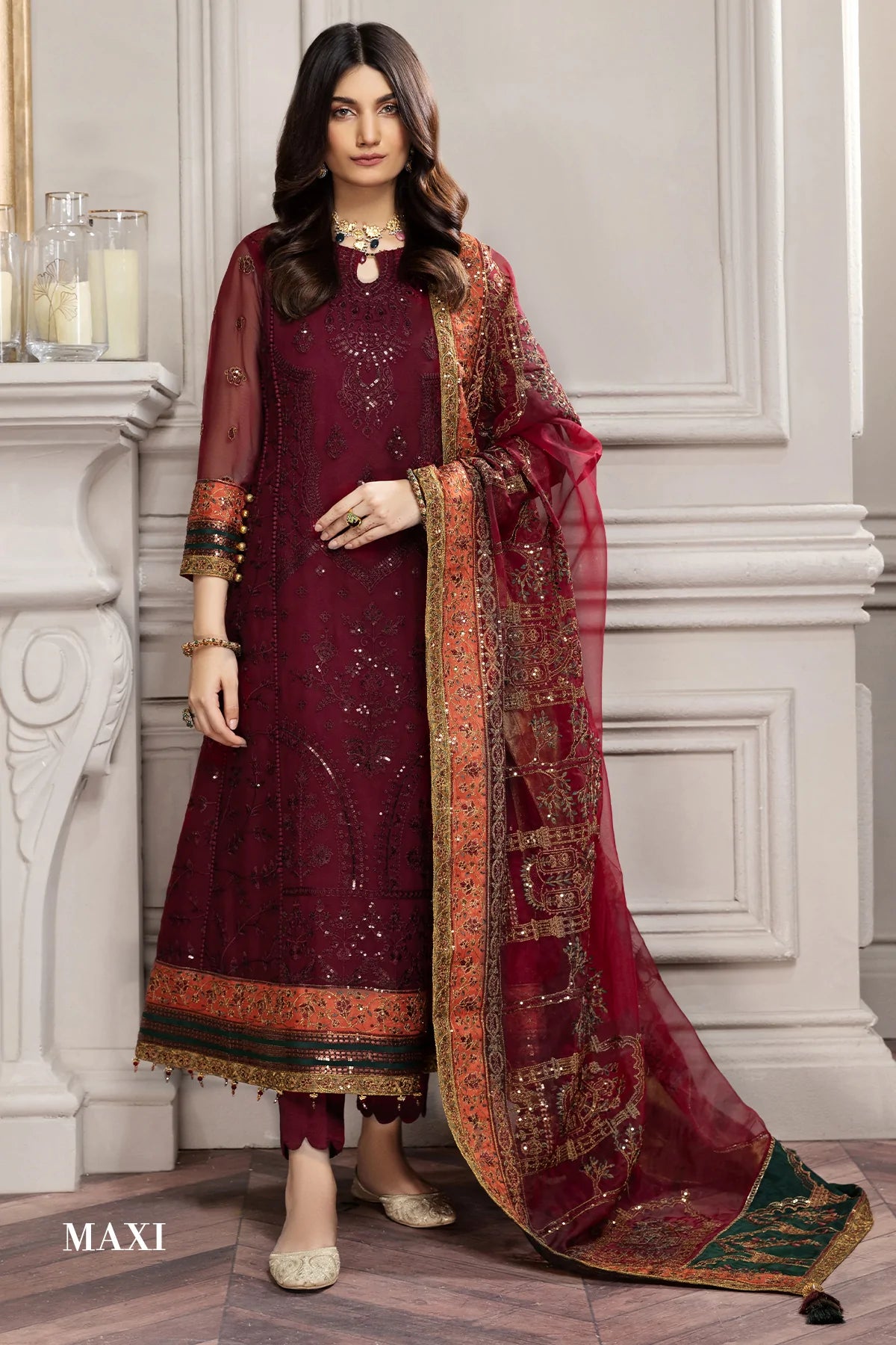 Alizeh Embroidered Chiffon Collection100% Original