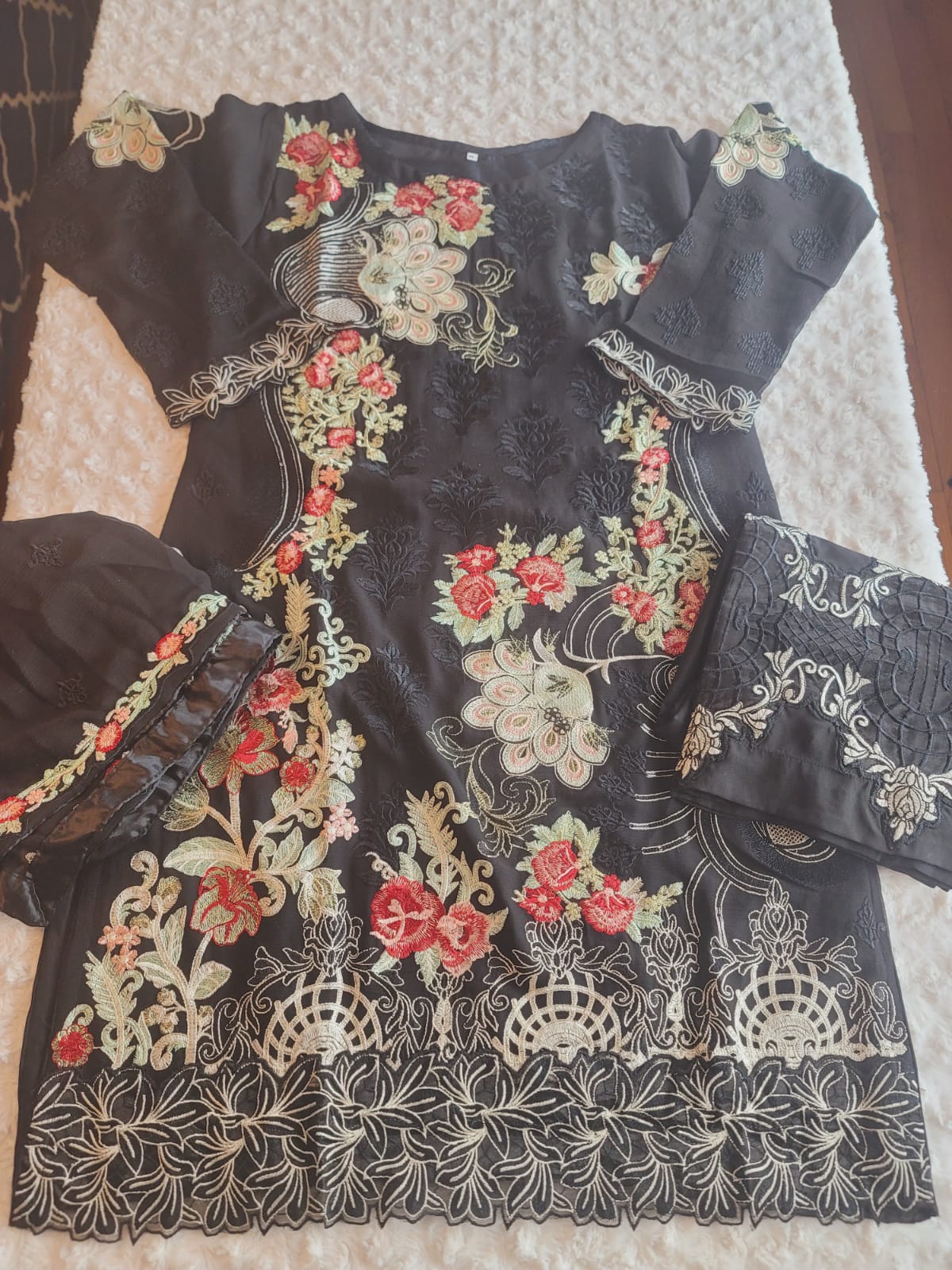 Pakistani Stitched Embroidery Party Wear Dresses Ready To Ship