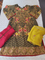 Pakistani Stitched Embroidery Party Wear Dresses Ready To Ship