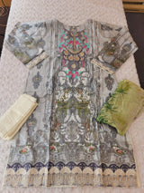 Pakistani Stitched lawn Embroidered Salwar kameez ready to ship