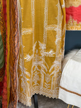 Pakistani Stitched Luxury Embroidered lawn Salwar kameez ready to ship