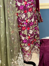 Pakistani Stitched Embroidery Party Wear Dresses Ready To Ship