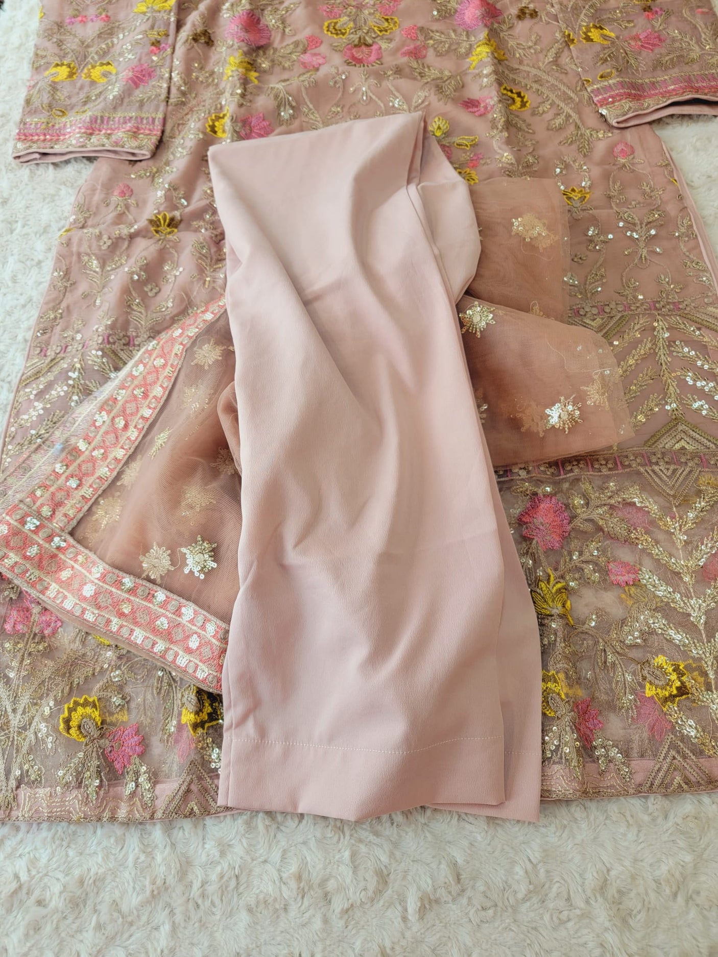 Pakistani Stitched Embroidery Party Wear Dresses Ready To Ship