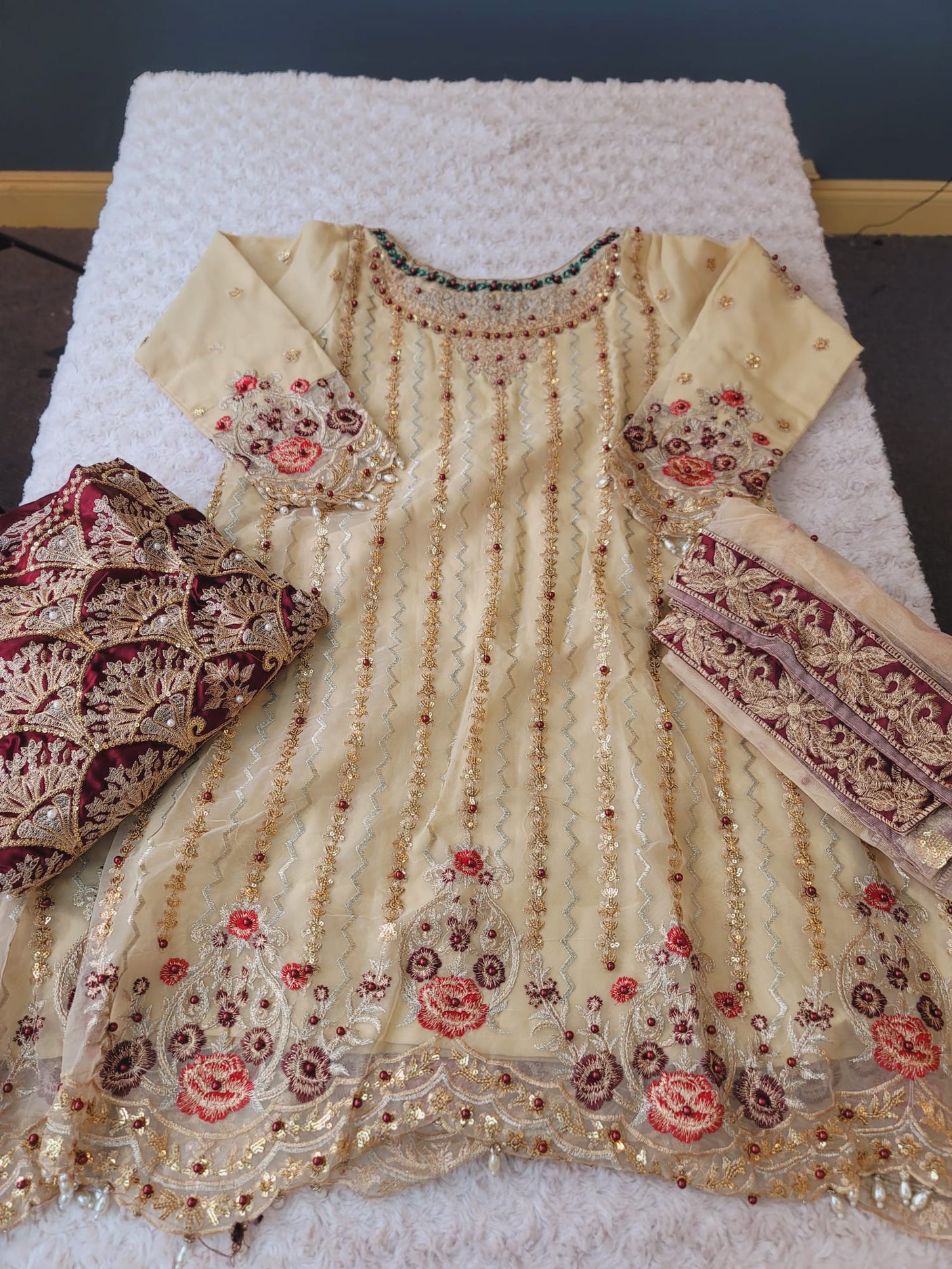 Pakistani Stitched Embroidery Party Wear Dresses Ready To Ship