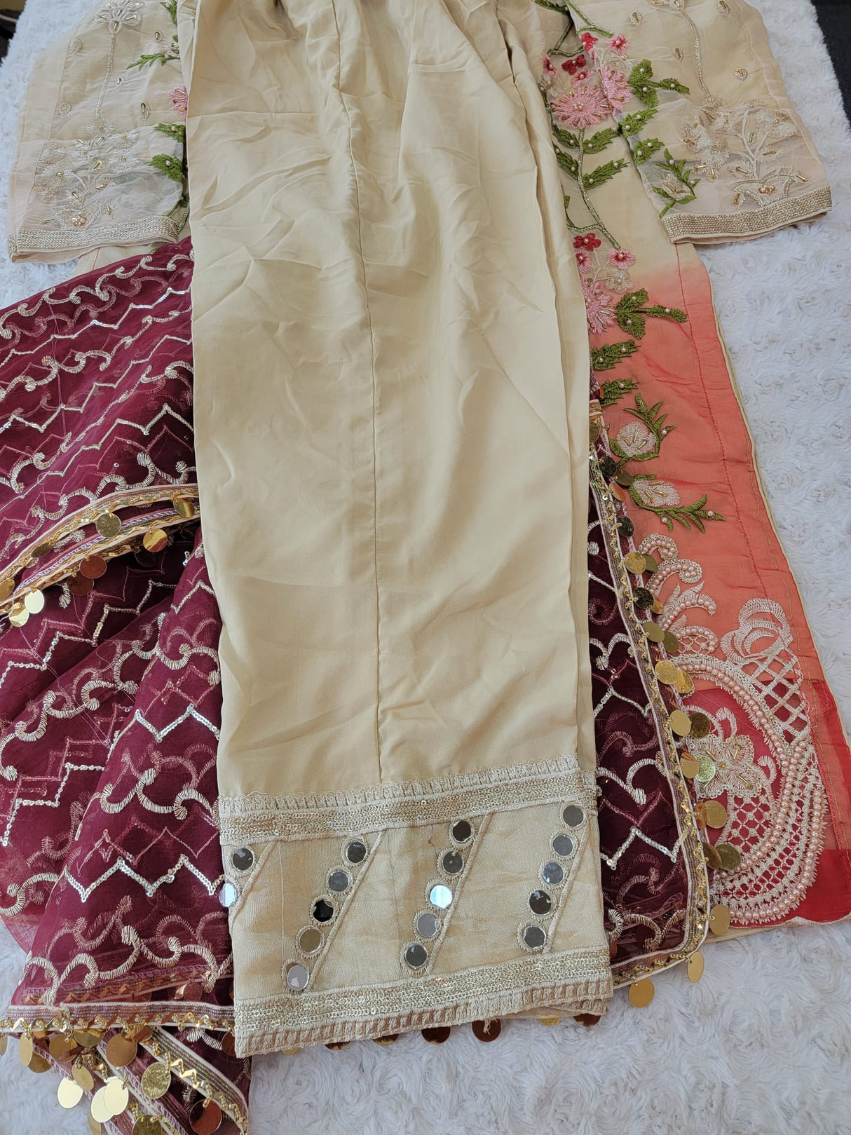 Pakistani Stitched Embroidery Party Wear Dresses Ready To Ship