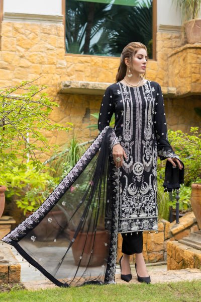 Mizka by Mi-Creation Luxury  Embroidered Chiffon Collection-100% Original