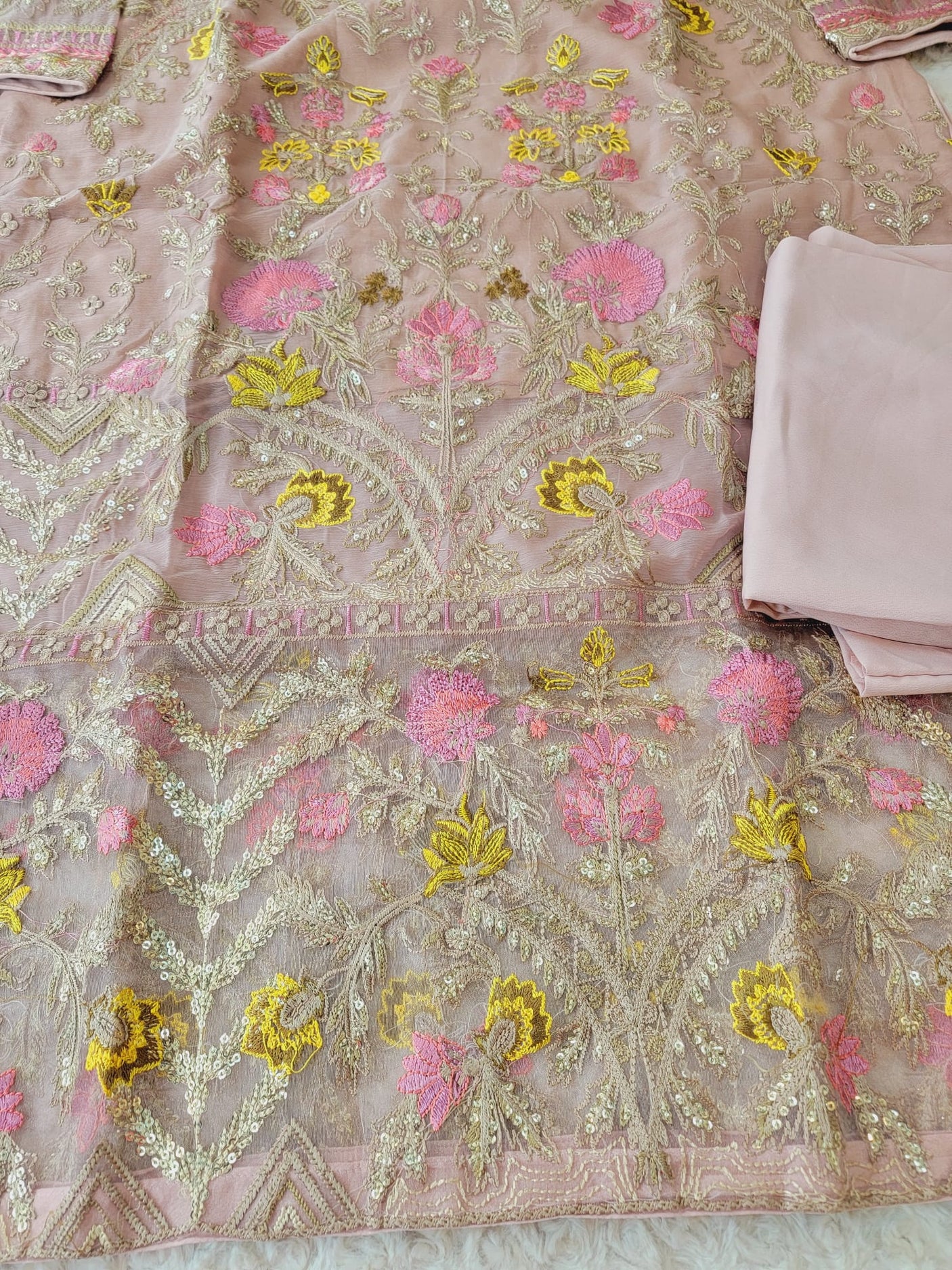 Pakistani Stitched Embroidery Party Wear Dresses Ready To Ship