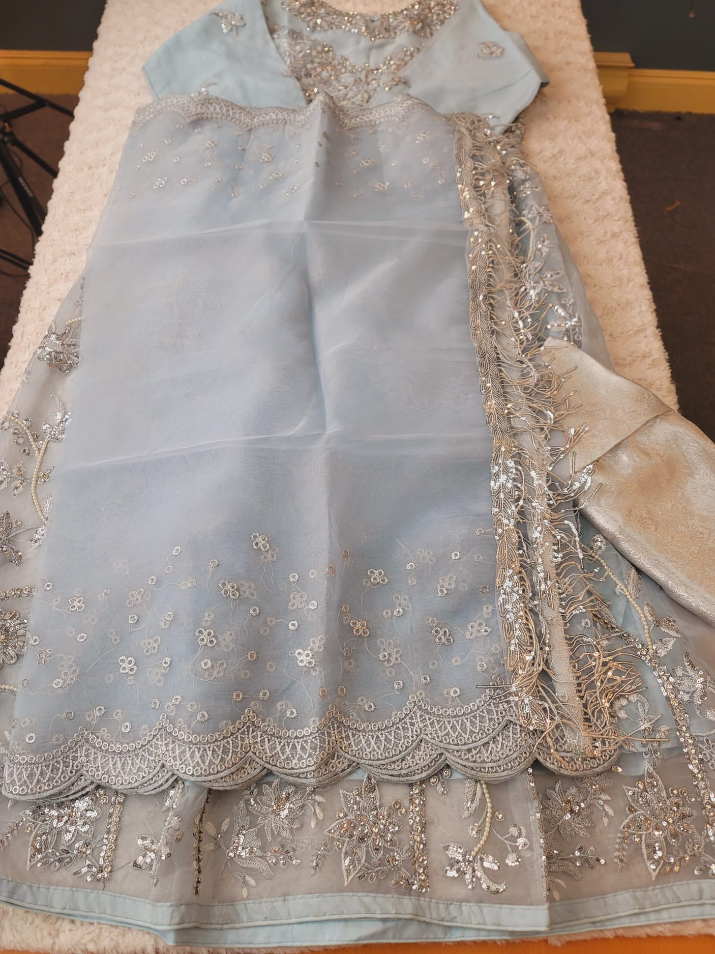 Pakistani Stitched Embroidery Party Wear Dresses Ready To Ship