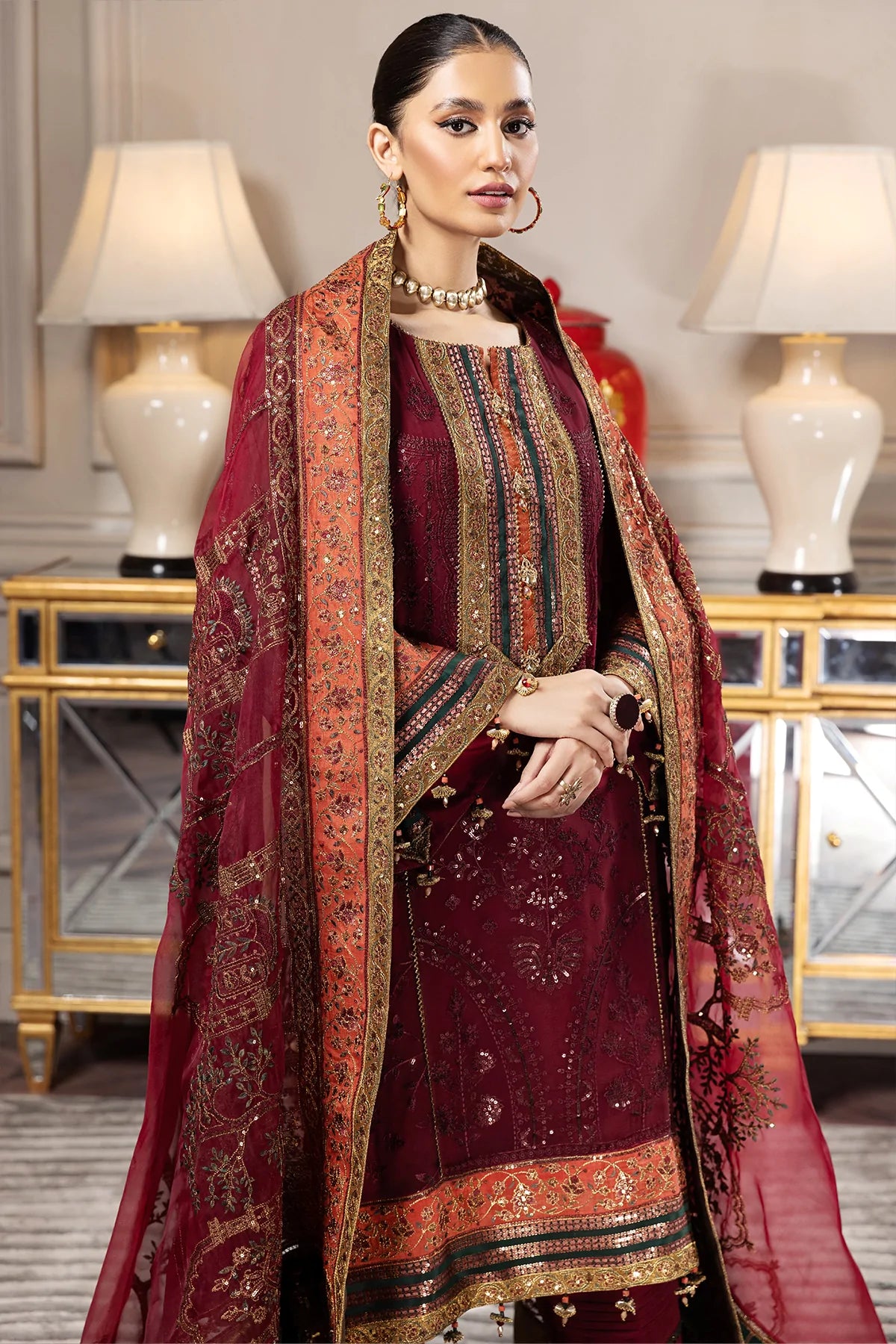 Alizeh Embroidered Chiffon Collection100% Original