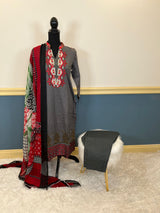 Indian Cotton Stitched Embroidery Suit Ready To Ship