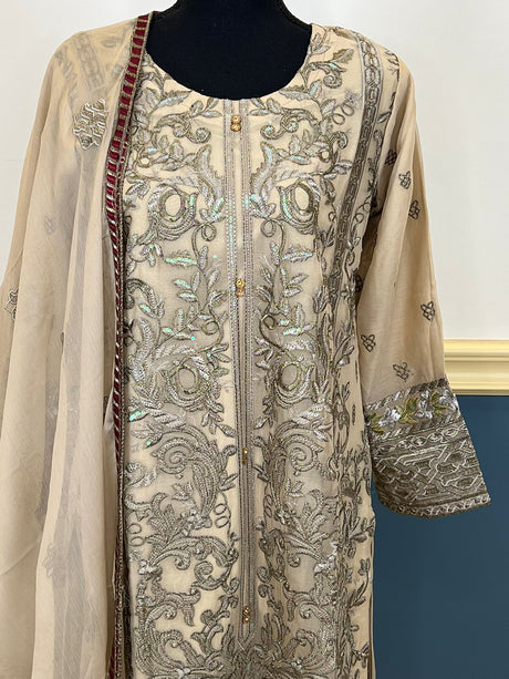 Pakistani Stitched Embroidery Party Wear Dresses Ready To Ship