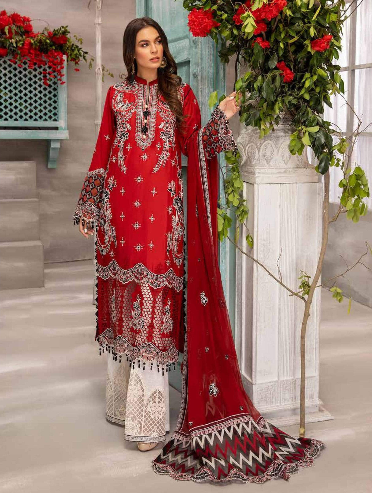 Jazmine by Adan Libas Embroidered Luxury Lawn Collection 2021 -100% Original Guaranteed