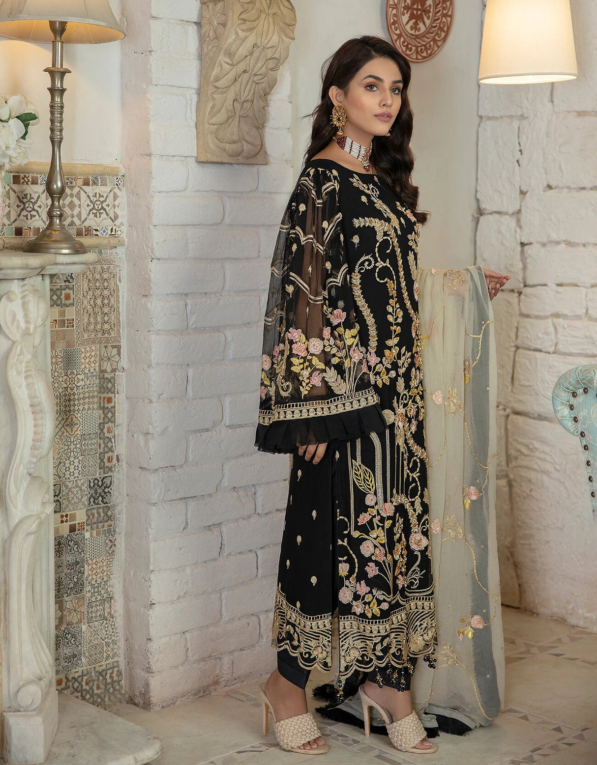 Le Festa by Emaan Adeel Chiffon Collection -100% Original Guaranteed