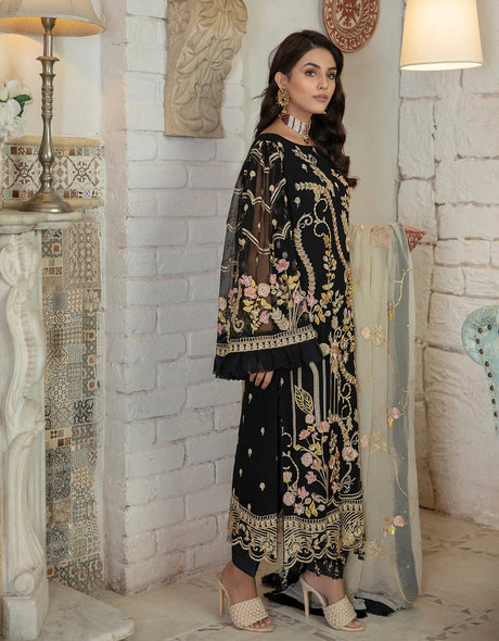 Le Festa by Emaan Adeel Chiffon Collection -100% Original Guaranteed