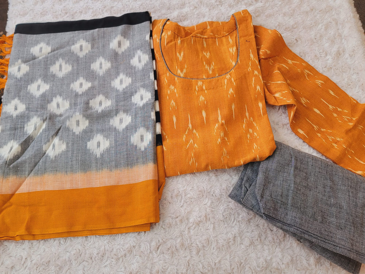 Handloom Ikkat Salwer Kamiz