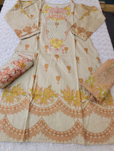 Pakistani linen Embroidered Salwar kameez Ready To Ship