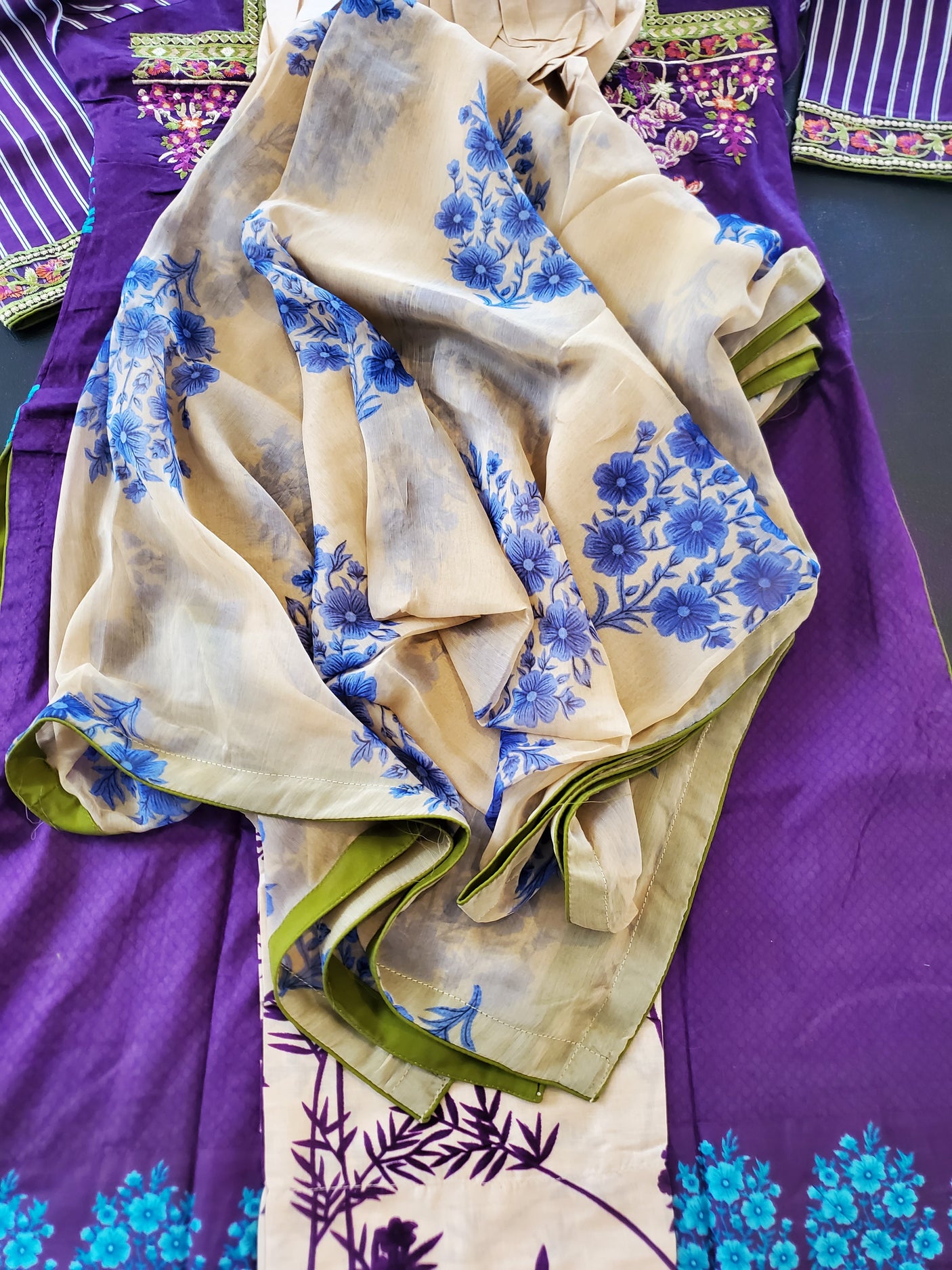 Pakistani Stitched Embroidery Lawn Suit Ready To Ship