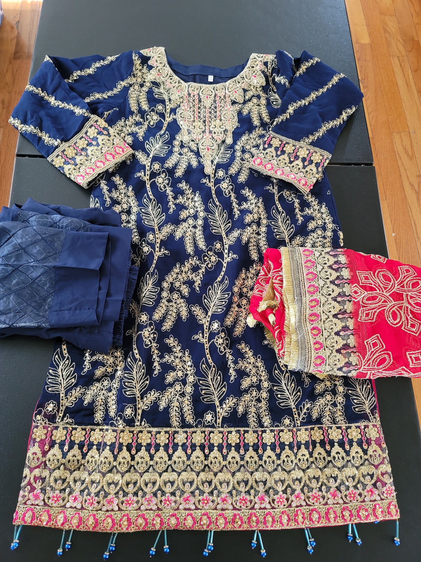 Pakistani Stitched Embroidery Party Wear Dresses Ready To Ship