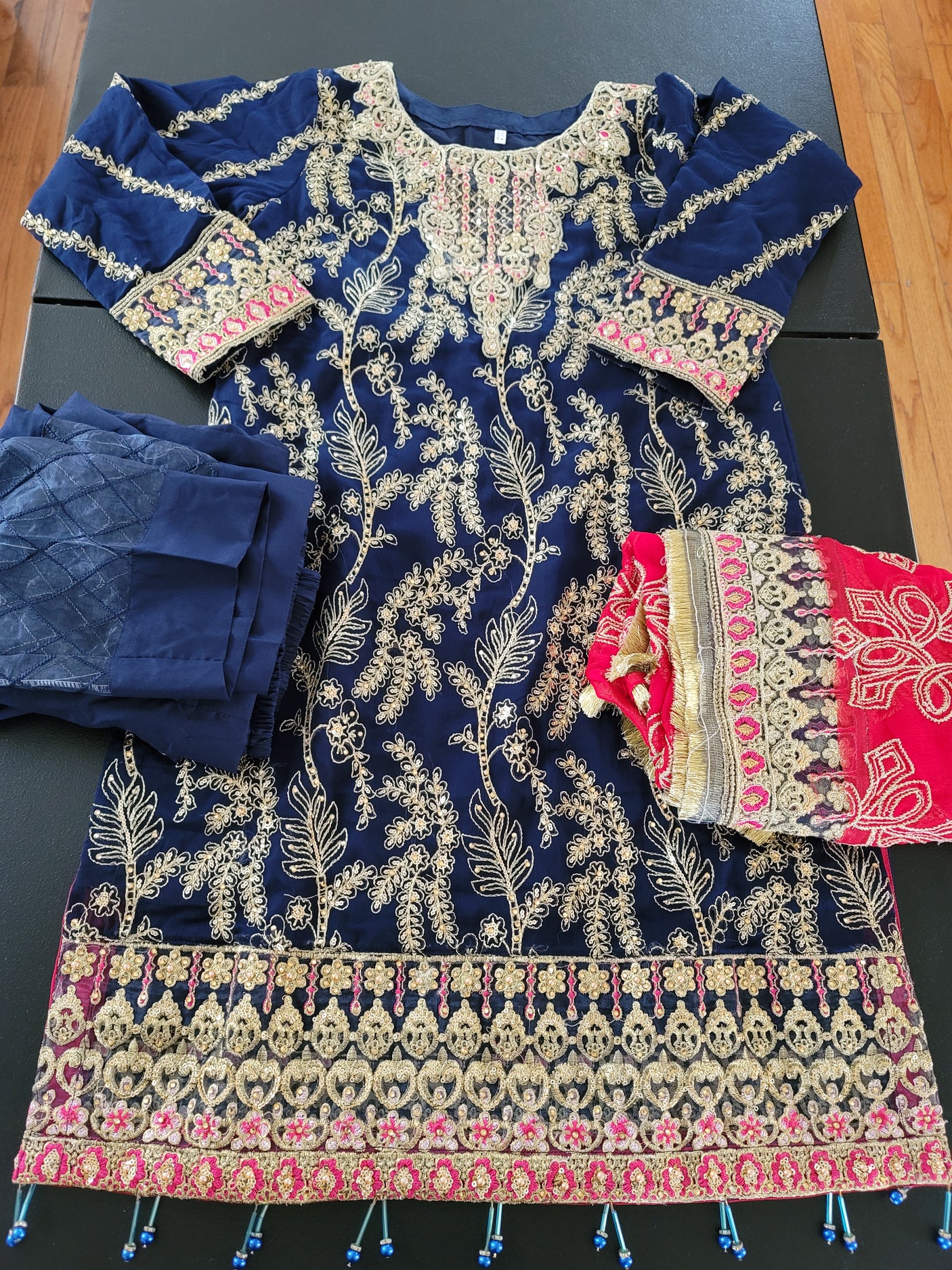 Pakistani Stitched Embroidery Party Wear Dresses Ready To Ship