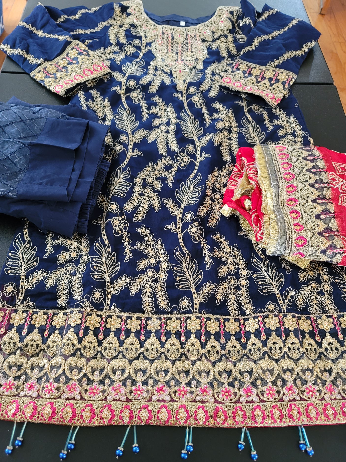 Pakistani Stitched Embroidery Party Wear Dresses Ready To Ship