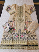 Pakistani Stitched lawn Embroidered Salwar kameez ready to ship