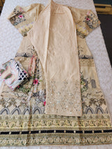 Pakistani Stitched lawn Embroidered Salwar kameez ready to ship