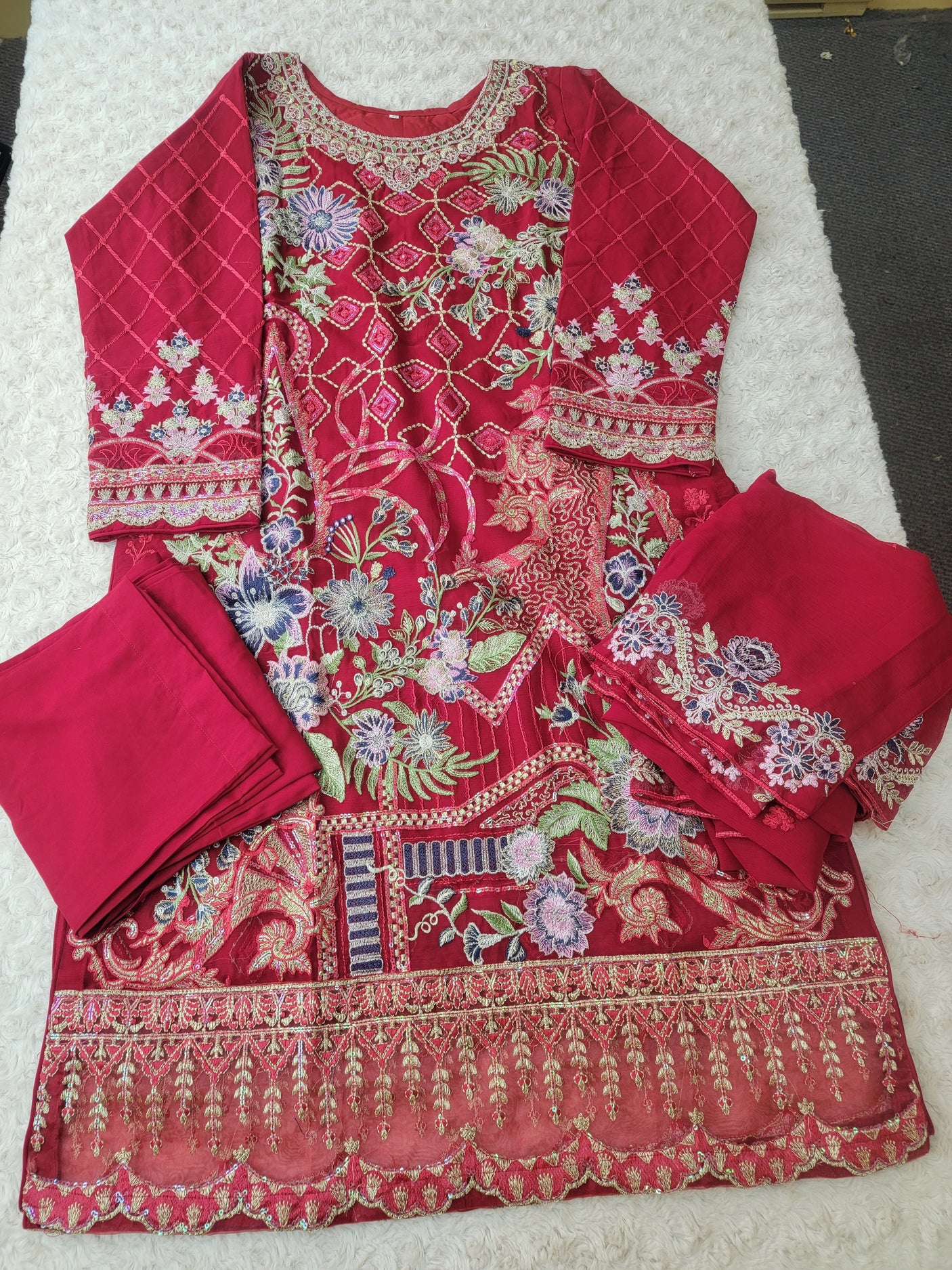 Pakistani Embroidered Party wear  Ready To Ship