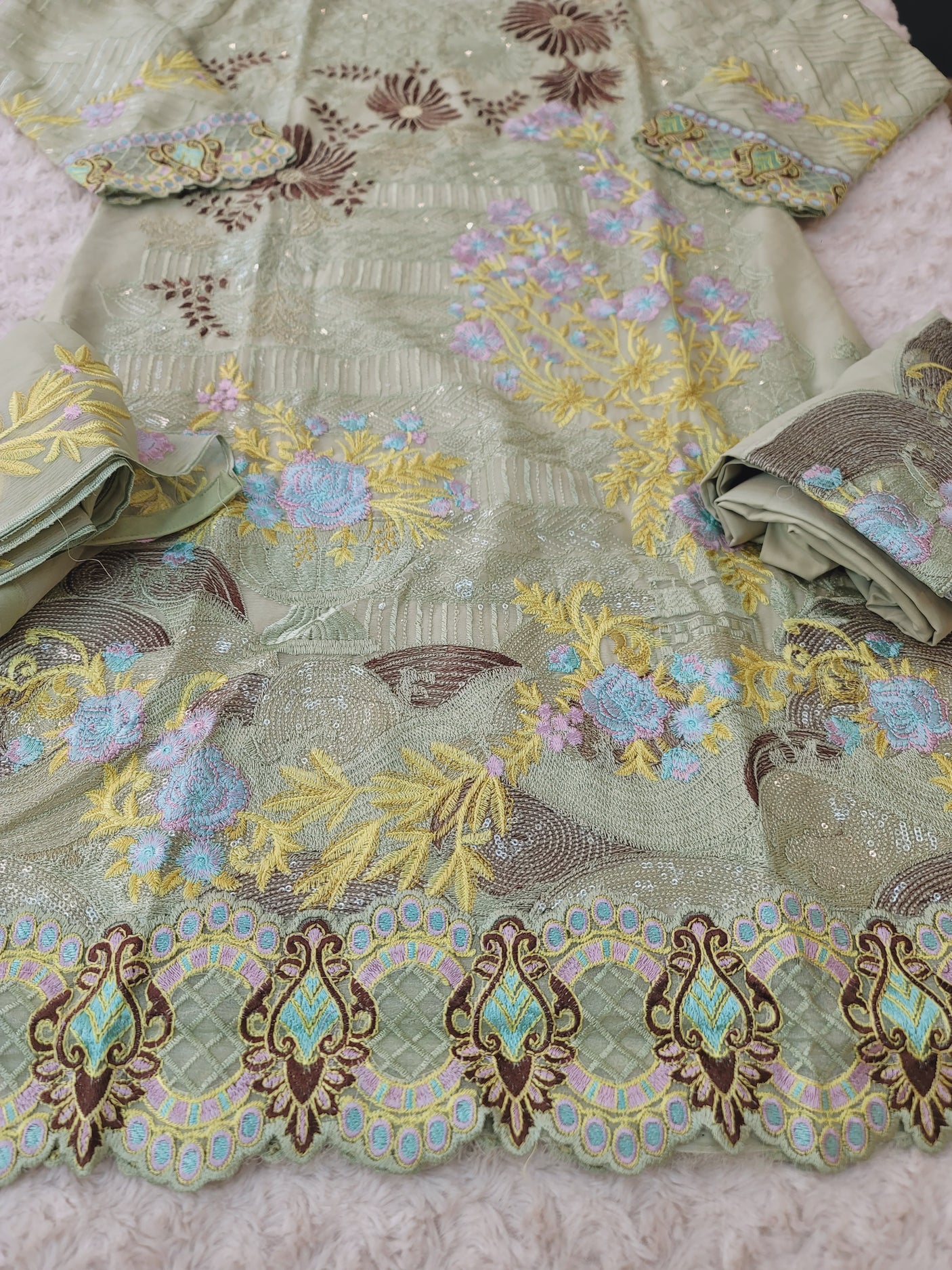 Pakistani Embroidered Party wear  Ready To Ship