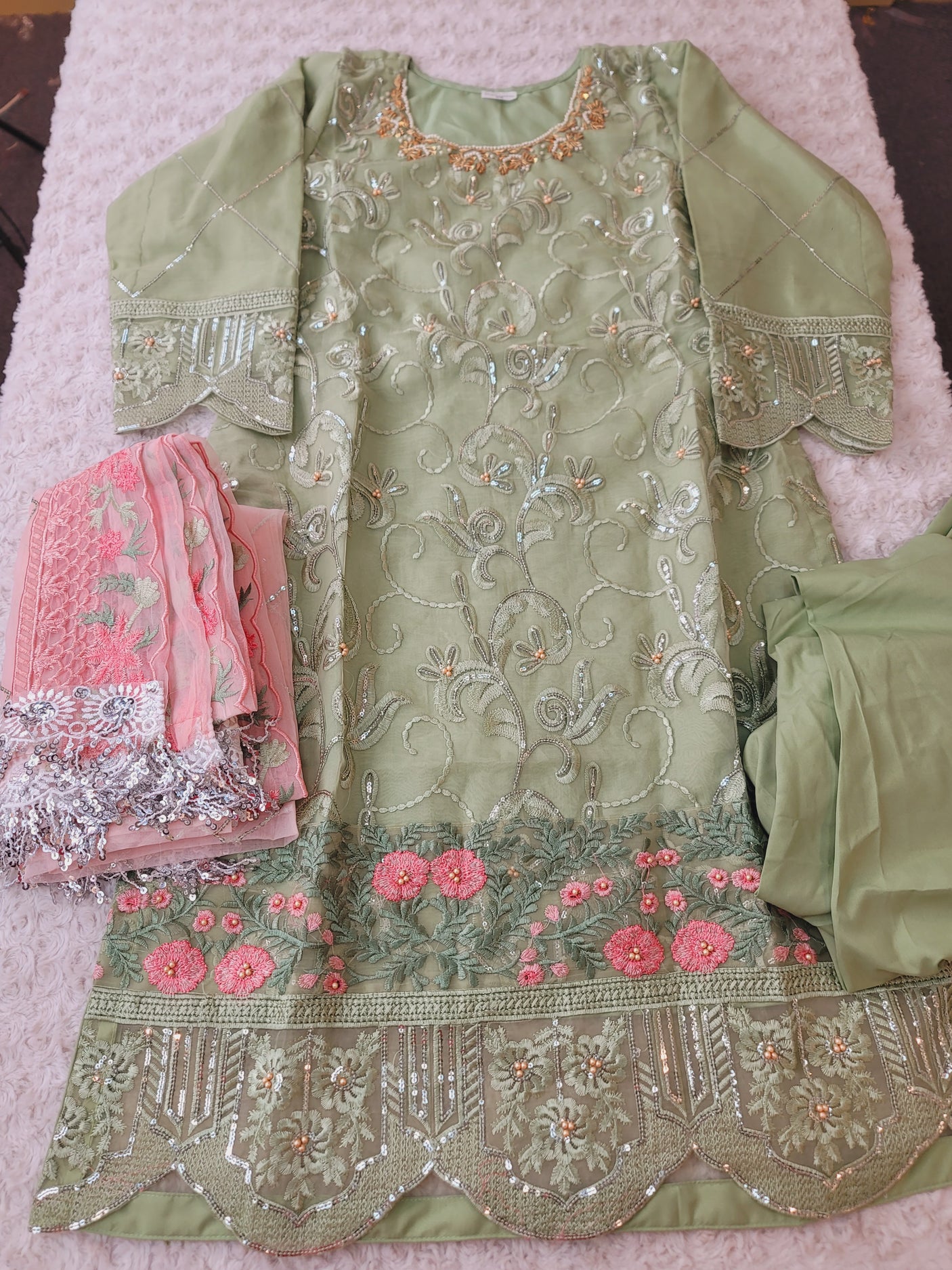 Pakistani Embroidered Party wear  Ready To Ship