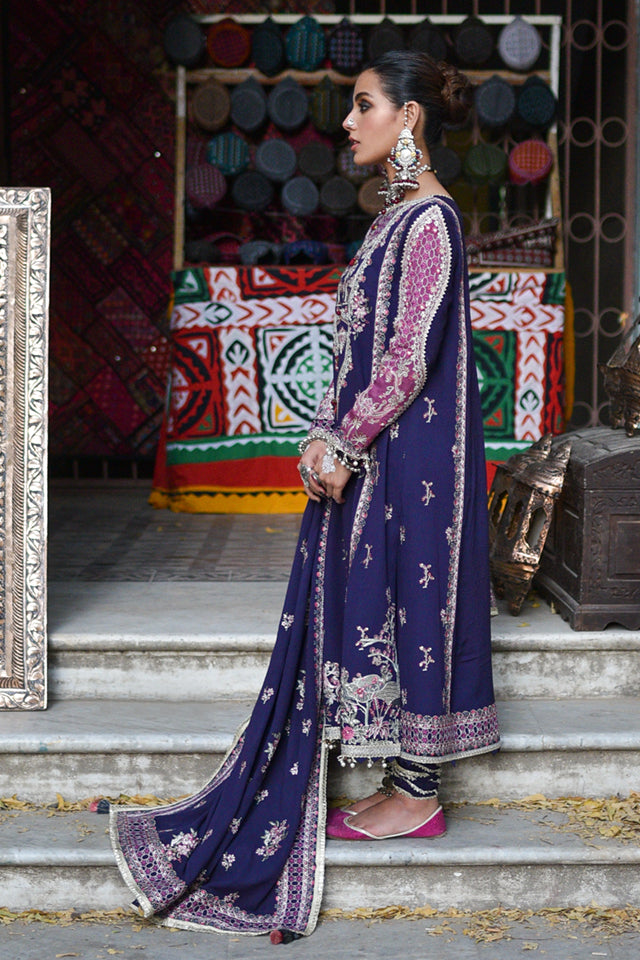 Qalamkar Kashaf Luxury Embroidered Shawl Collection 2022 - 100% Original