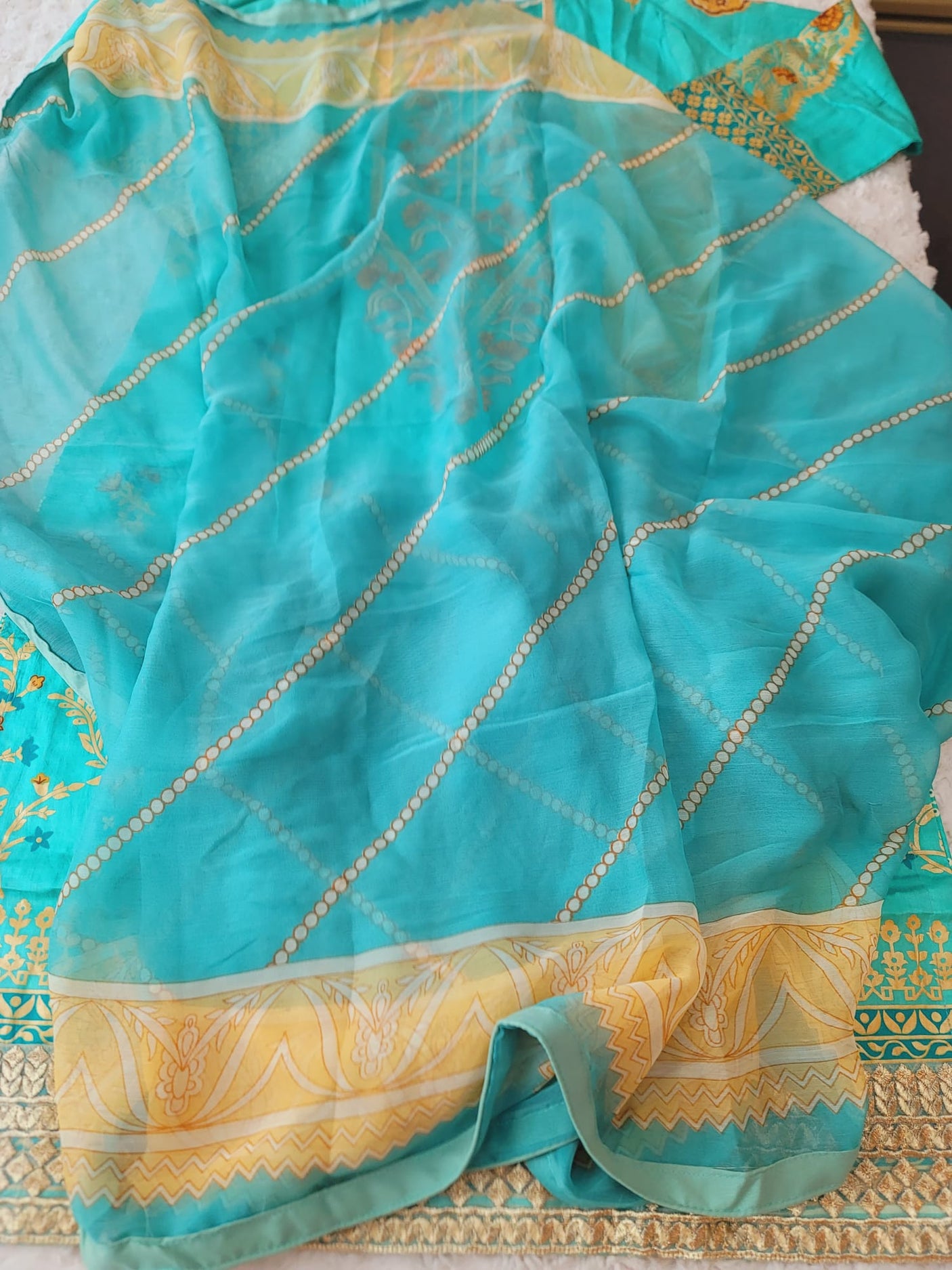 Pakistani Stitched lawn Embroidered Salwar kameez ready to ship