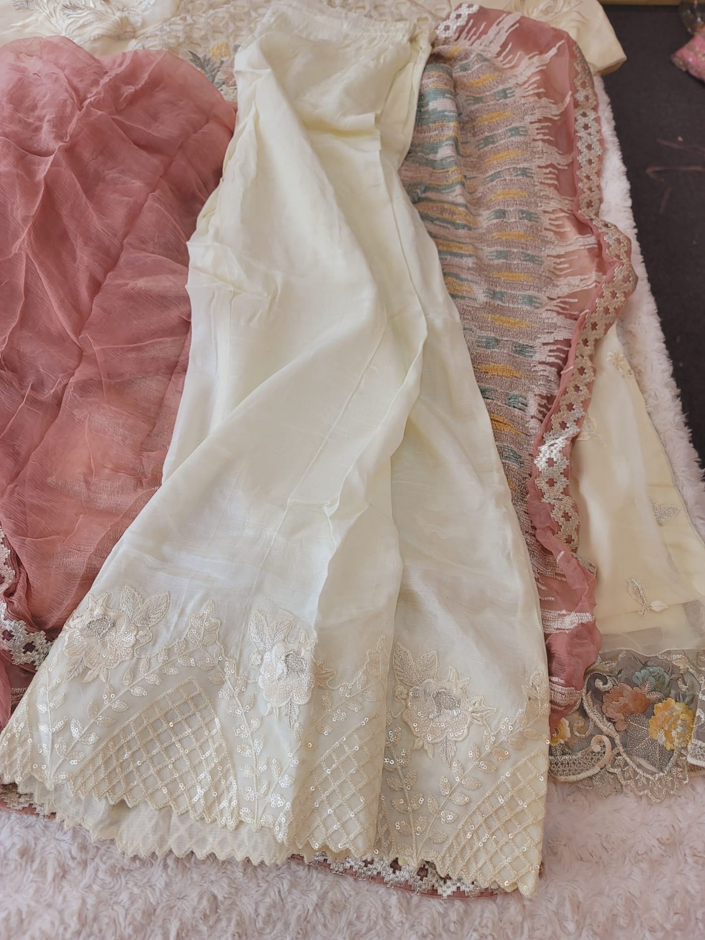 Pakistani Stitched Embroidery Party Wear Dresses Ready To Ship