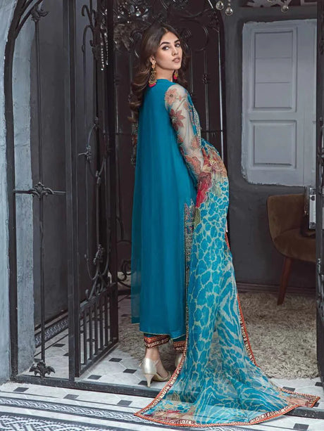 Aarzo by Charizma Premium Embroidered Luxury Chiffon Collection 100% Original