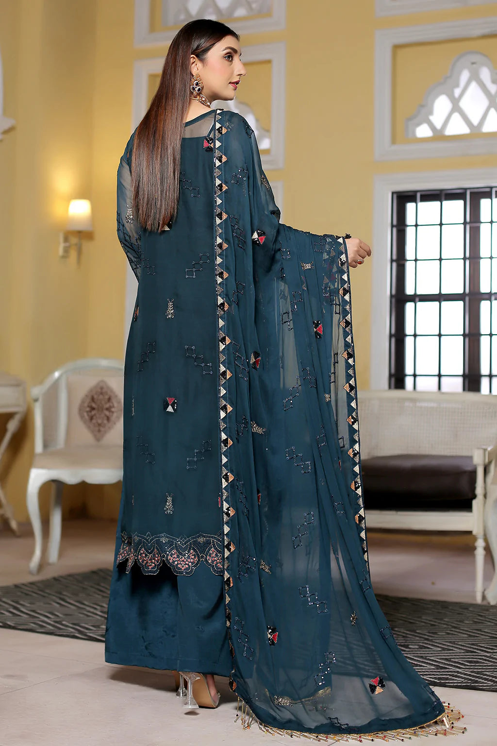 La'Fleur By Maryam's Chiffon Embroidered Collection