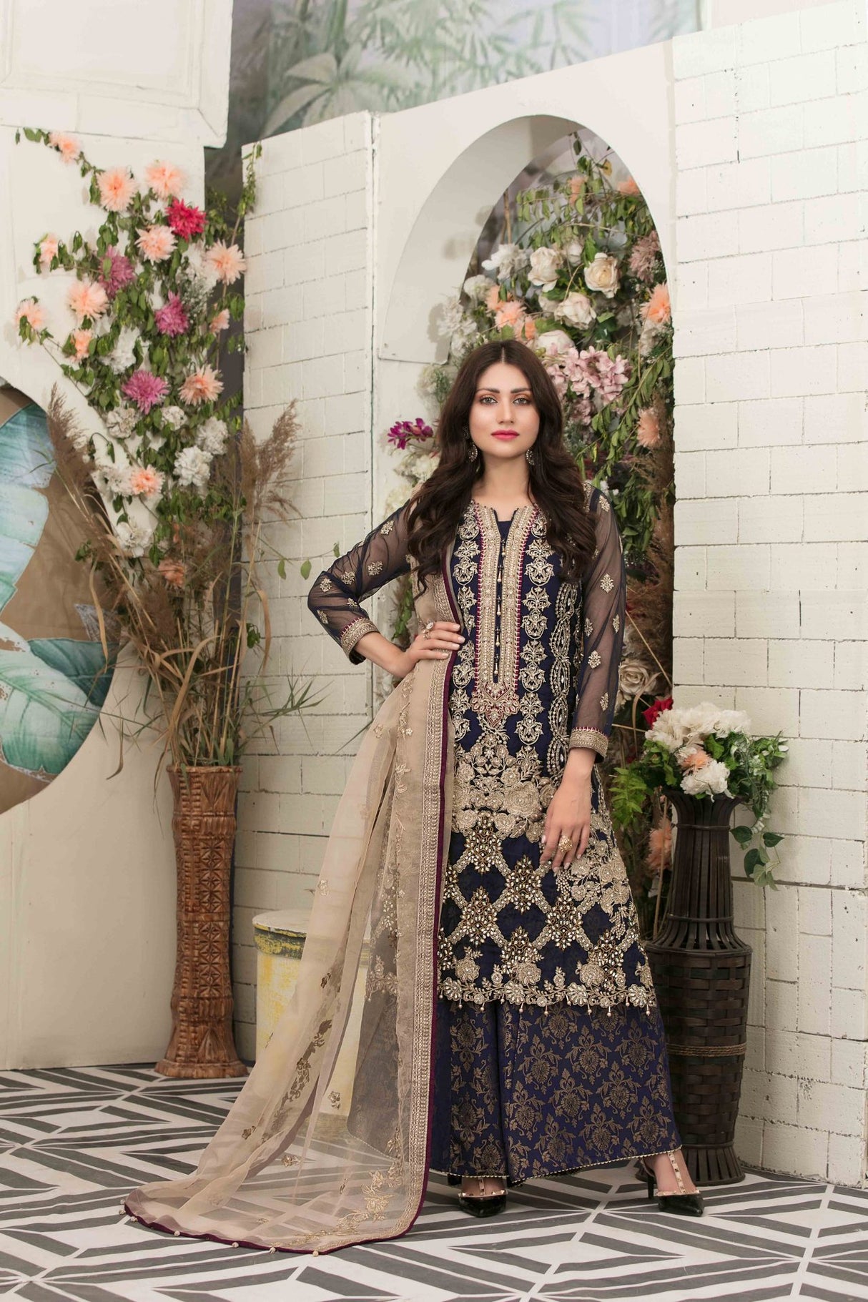 LUCILLE By Tawakkal Chiffon Embroidered Collection 2021 -100% Original Guaranteed