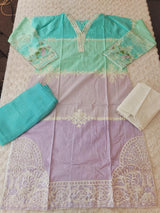 Pakistani Stitched lawn Embroidered Salwar kameez ready to ship