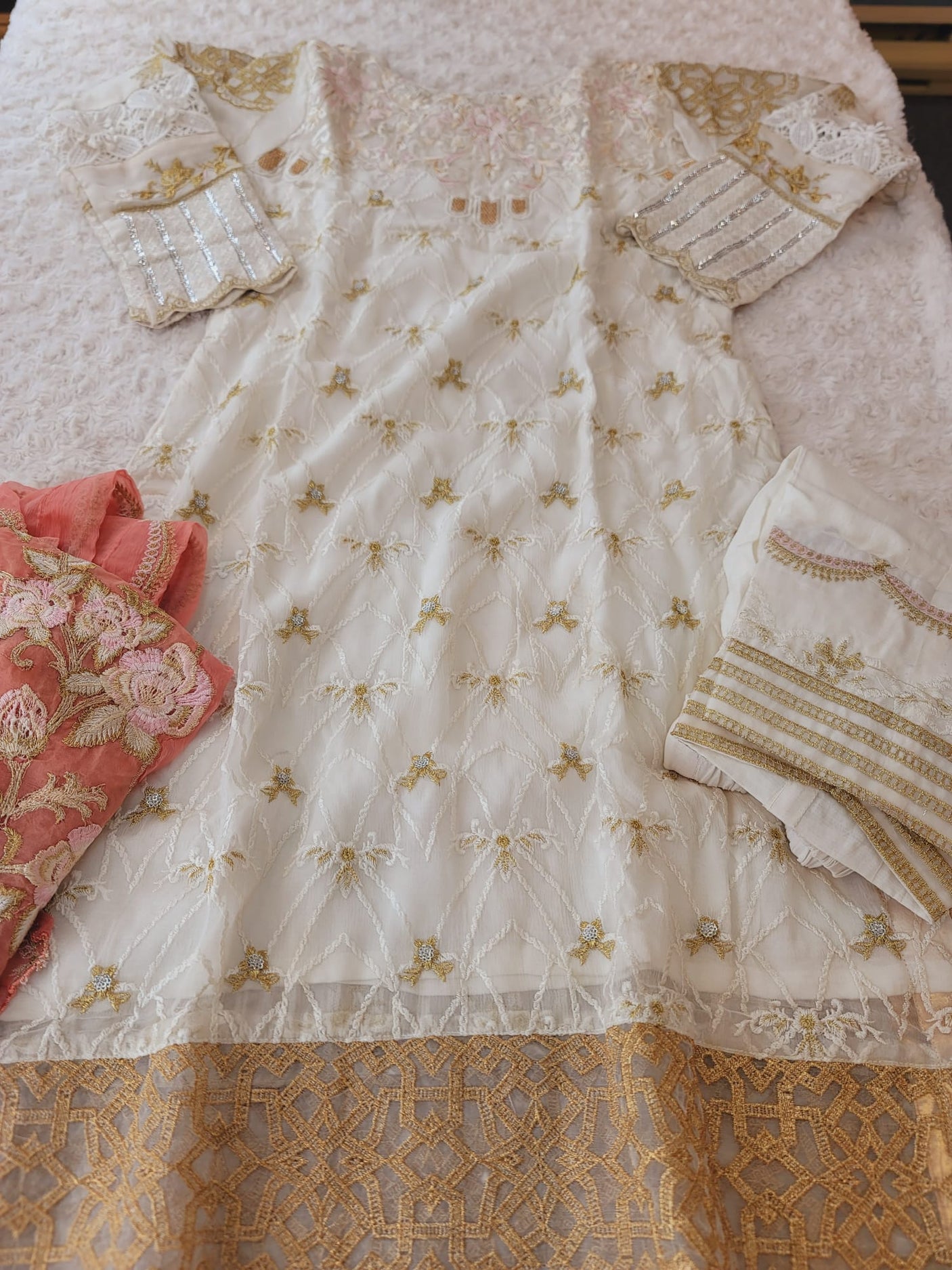 Pakistani Stitched Embroidery Party Wear Dresses Ready To Ship