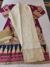 Pakistani Stitched lawn Embroidered Salwar kameez ready to ship