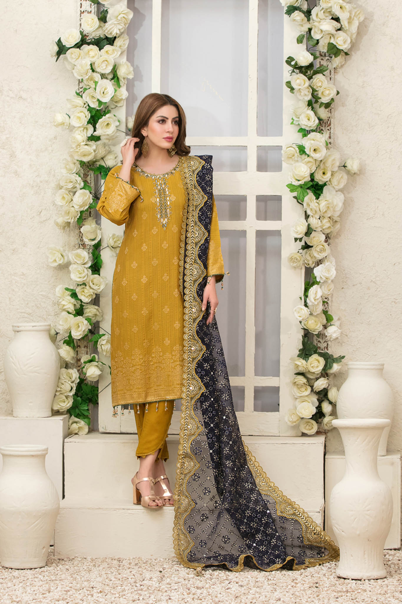 Giselle Printed And Embroidered Lawn Collection By Tawakkal 100% Original