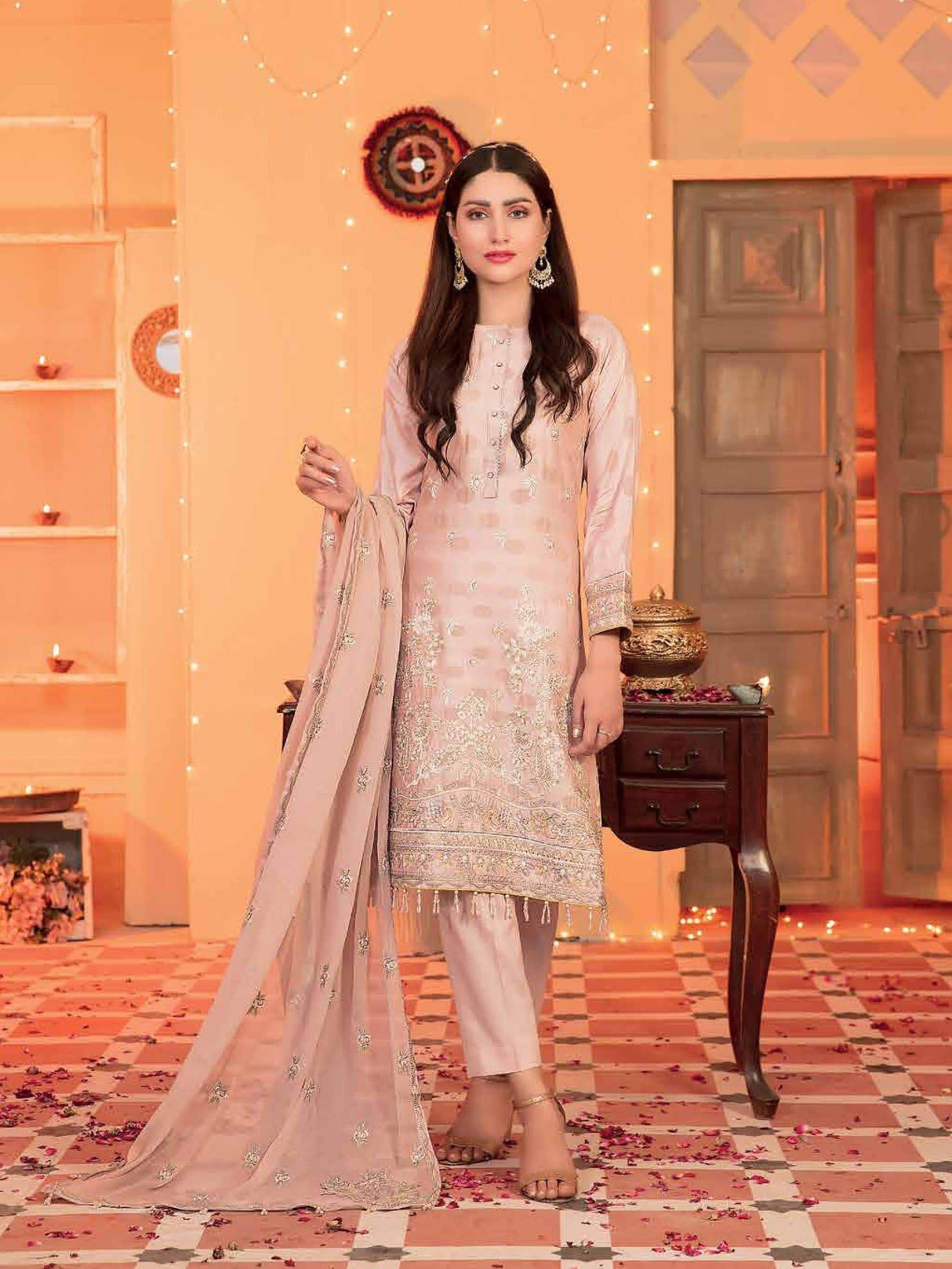 Festive Luxury by Tawakkal Embroidered Lawn Collection 2021 -100% Original Guaranteed