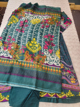 Pakistani linen Embroidered Salwar kameez Ready To Ship
